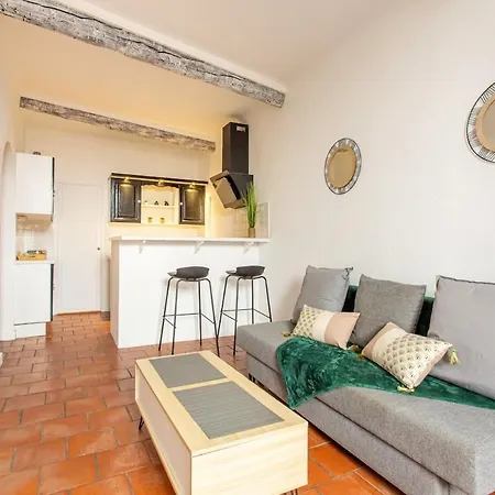 شقة Charm Of Vieil Antibes, Quiet 2-4pers